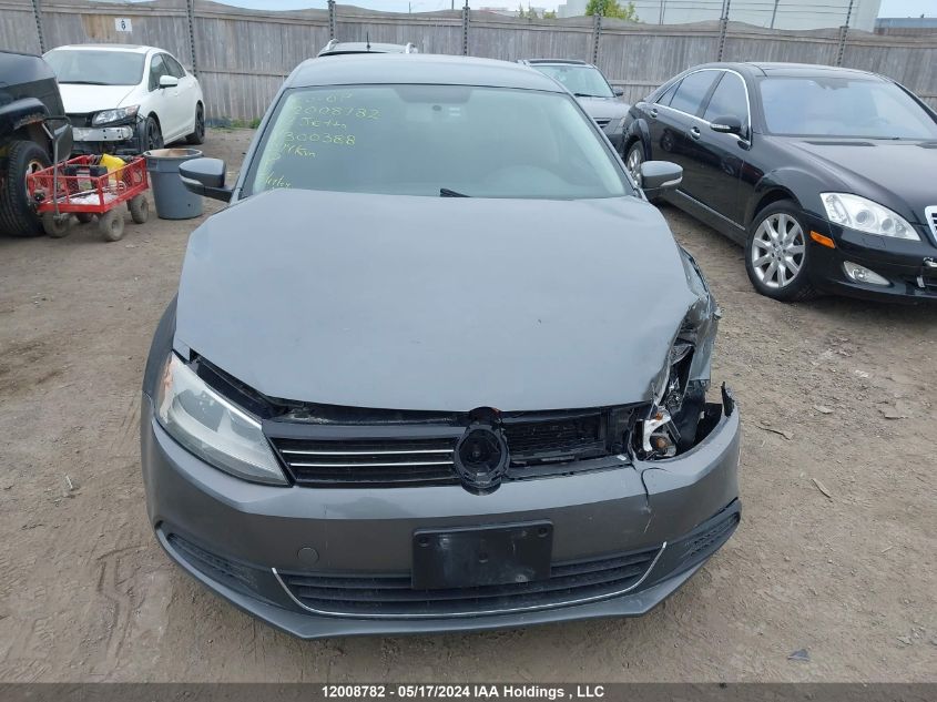 2012 Volkswagen Jetta Sedan VIN: 3VWDX7AJ0CM300388 Lot: 12008782