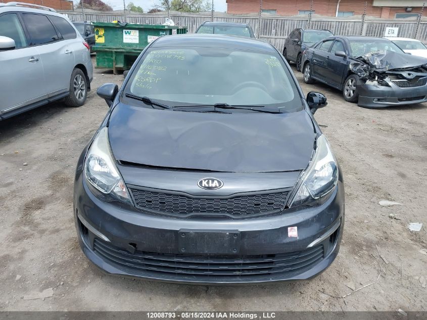 2017 Kia Rio VIN: KNADM4A39H6116082 Lot: 12008793
