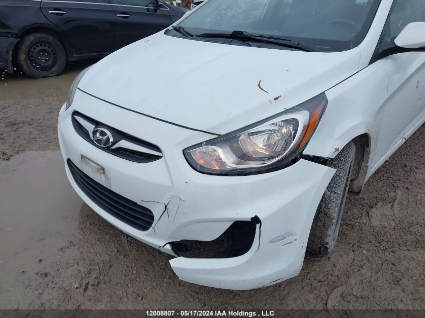 2013 Hyundai Accent Gls/Se VIN: KMHCU4AE9DU315330 Lot: 12008807