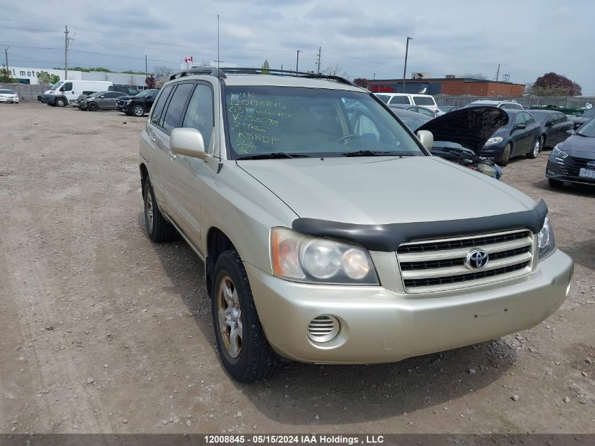 2003 Toyota Highlander VIN: JTEHF21A630132698 Lot: 12008845