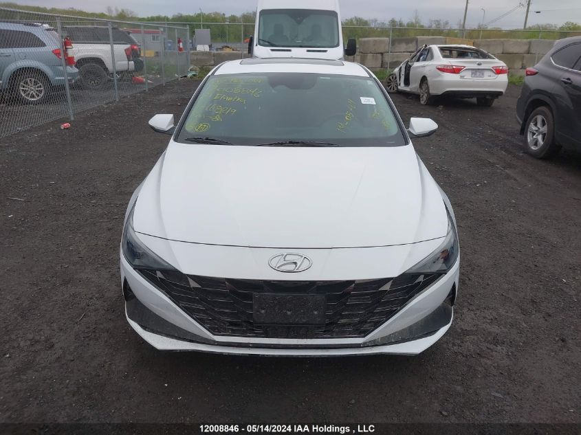 2021 Hyundai Elantra Ultimate Ivt VIN: KMHLN4AG6MU168219 Lot: 12008846