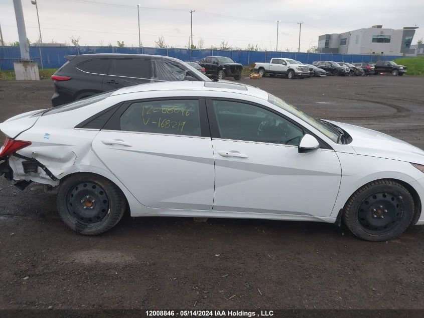 2021 Hyundai Elantra Ultimate Ivt VIN: KMHLN4AG6MU168219 Lot: 12008846