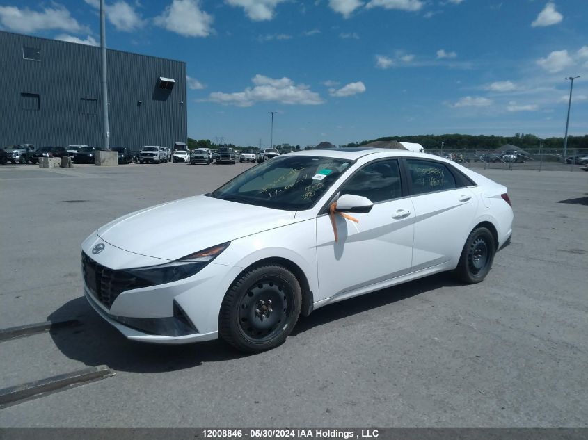 2021 Hyundai Elantra Ultimate Ivt VIN: KMHLN4AG6MU168219 Lot: 12008846