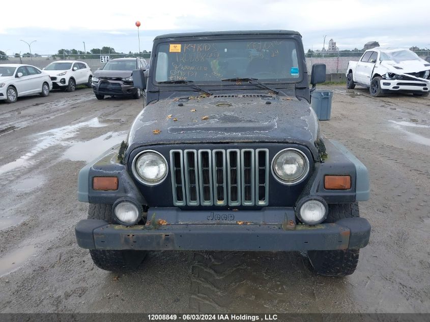 1997 Jeep Wrangler / Tj Se VIN: 1J4FY29P2VP490934 Lot: 12008849