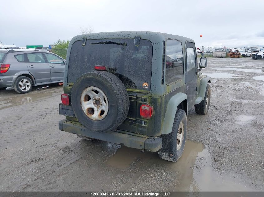 1997 Jeep Wrangler / Tj Se VIN: 1J4FY29P2VP490934 Lot: 12008849