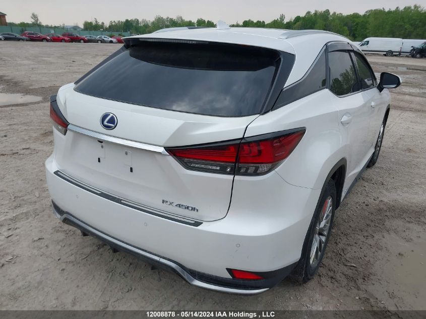 2021 Lexus Rx 450H VIN: 2T2JGMDA4MC070537 Lot: 12008878