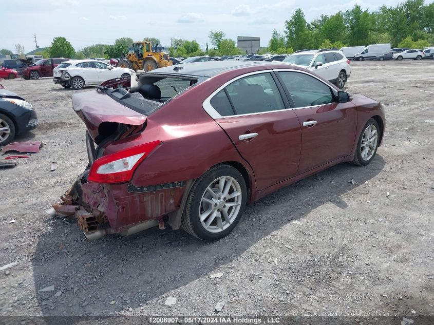 2009 Nissan Maxima S/Sv VIN: 1N4AA51E19C823563 Lot: 12008907