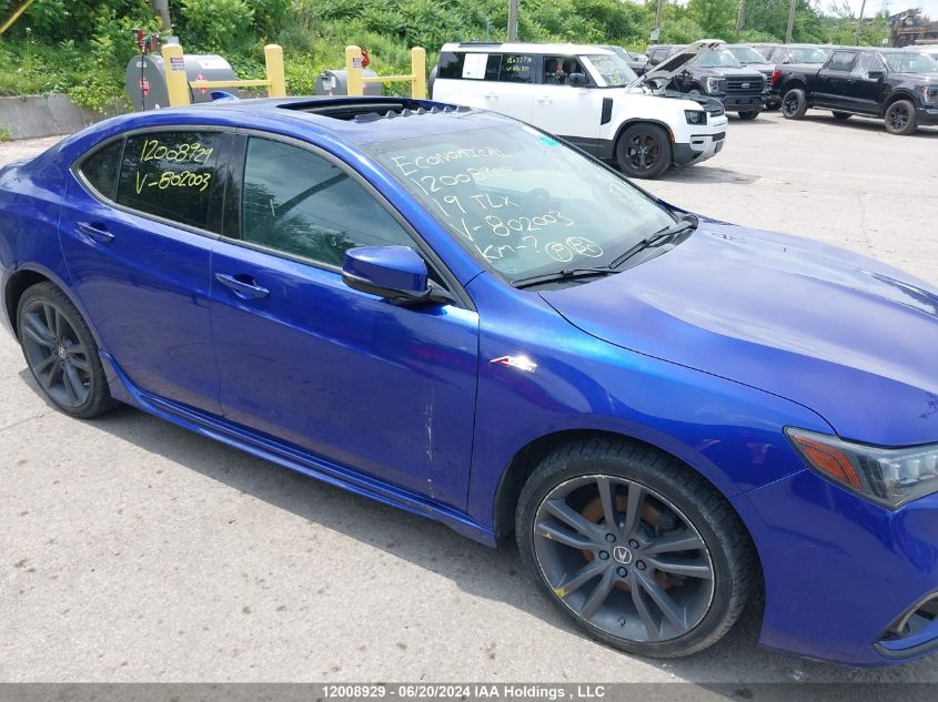 2019 Acura Tlx VIN: 19UUB3F83KA802003 Lot: 12008929