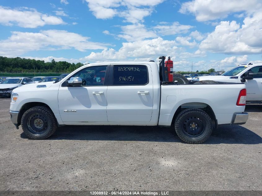 2021 Ram 1500 Big Horn/Lone Star VIN: 1C6SRFFT5MN546151 Lot: 12008932