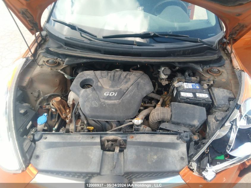 2013 Hyundai Veloster VIN: KMHTC6AD4DU116028 Lot: 12008937