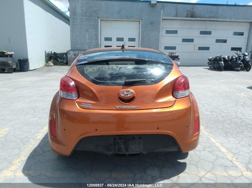 2013 Hyundai Veloster VIN: KMHTC6AD4DU116028 Lot: 12008937