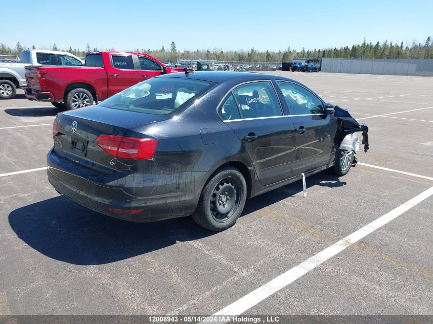 2015 Volkswagen Jetta Sedan VIN: 3VWDA7AJ7FM247338 Lot: 12008943