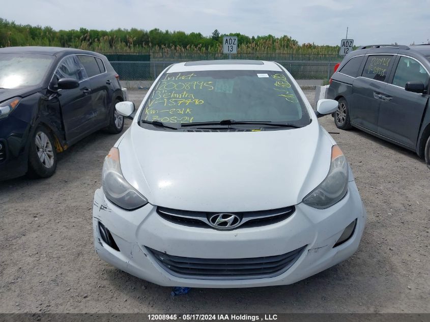 2013 Hyundai Elantra VIN: 5NPDH4AE9DH157790 Lot: 12008945