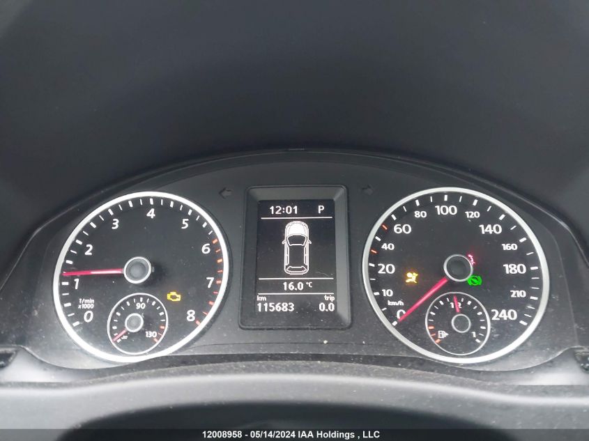 2015 Volkswagen Tiguan VIN: WVGJV7AX5FW602274 Lot: 12008958