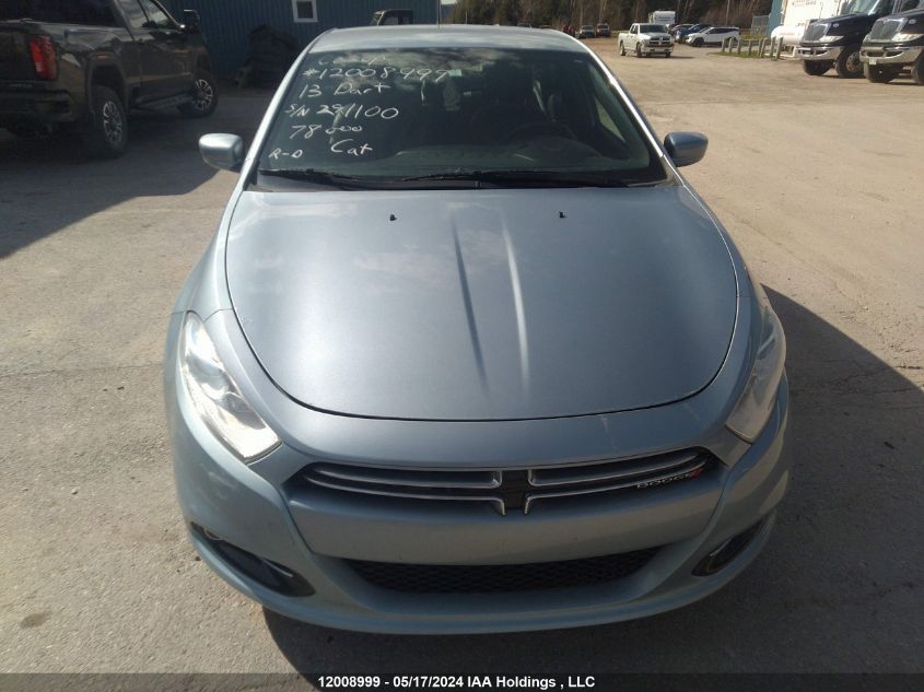 2013 Dodge Dart Limited/Gt VIN: 1C3CDFCA4DD291100 Lot: 12008999