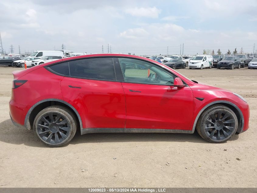 2022 Tesla Model Y VIN: 7SAYGDEEXNF485091 Lot: 12009023