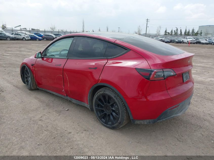 2022 Tesla Model Y VIN: 7SAYGDEEXNF485091 Lot: 12009023