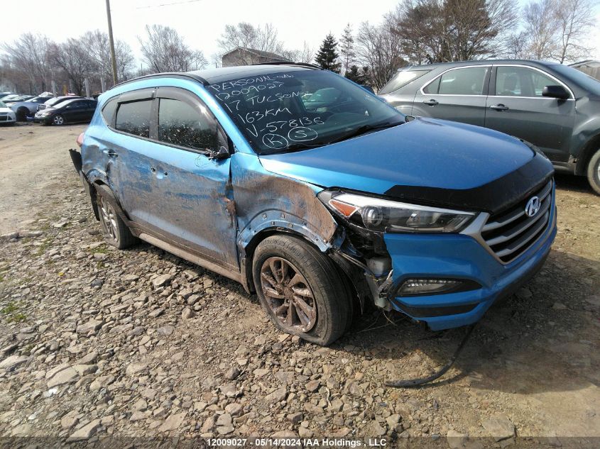 2017 Hyundai Tucson Limited/Sport And Eco/Se VIN: KM8J3CA4XHU578136 Lot: 12009027