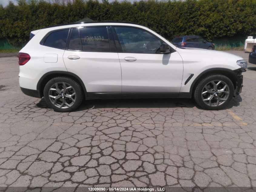 2020 BMW X3 VIN: 5UXTY5C02L9B17546 Lot: 12009090