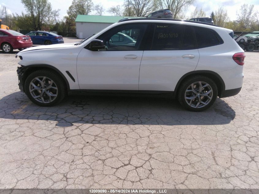 2020 BMW X3 VIN: 5UXTY5C02L9B17546 Lot: 12009090