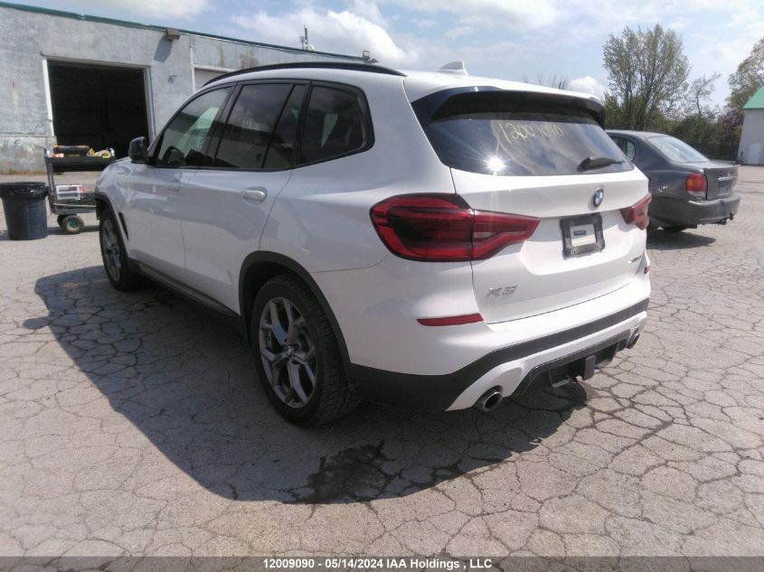 2020 BMW X3 VIN: 5UXTY5C02L9B17546 Lot: 12009090