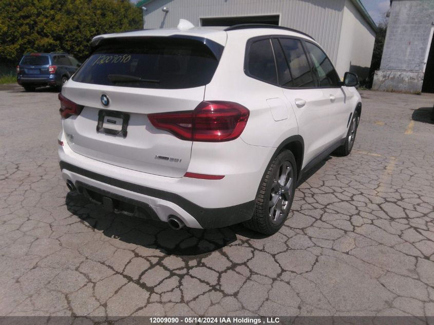 2020 BMW X3 VIN: 5UXTY5C02L9B17546 Lot: 12009090