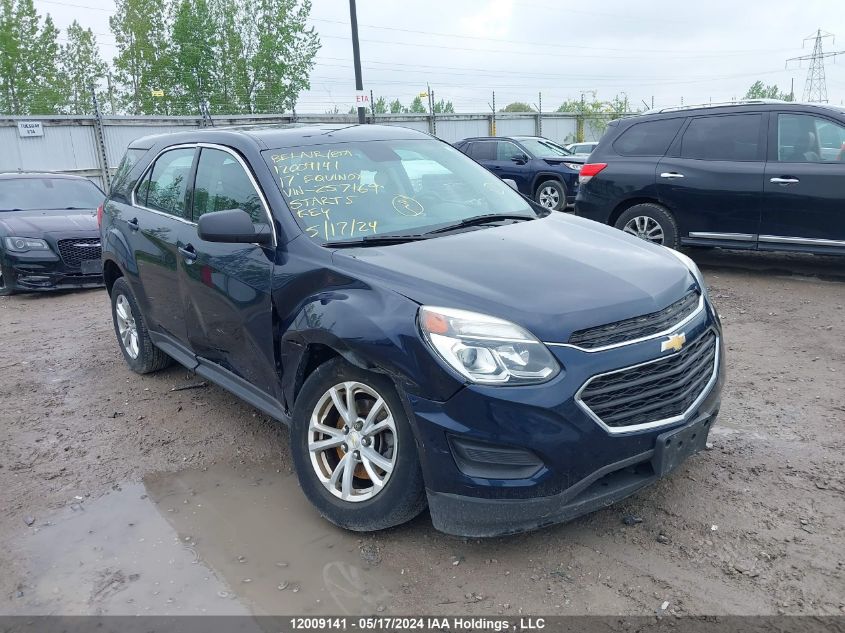 2017 Chevrolet Equinox VIN: 2GNFLEEK3H6257169 Lot: 12009141