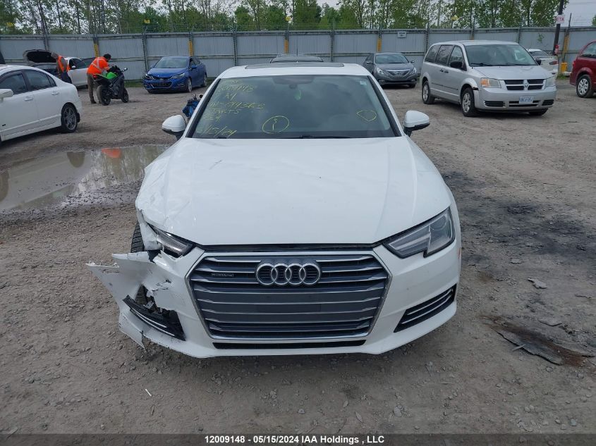 2017 Audi A4 VIN: WAUANAF43HN014363 Lot: 12009148