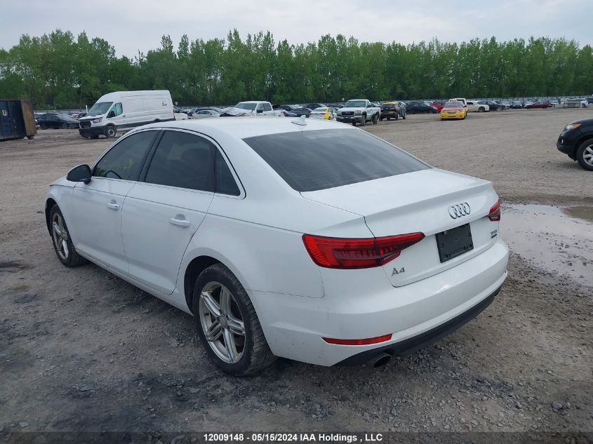 2017 Audi A4 VIN: WAUANAF43HN014363 Lot: 12009148