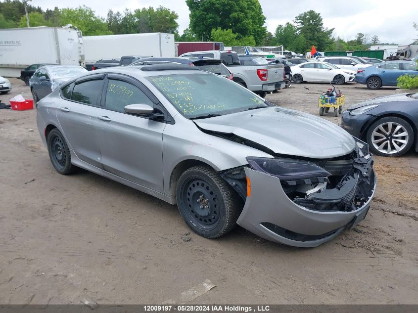 2016 Chrysler 200 S VIN: 1C3CCCBG4GN187499 Lot: 12009197