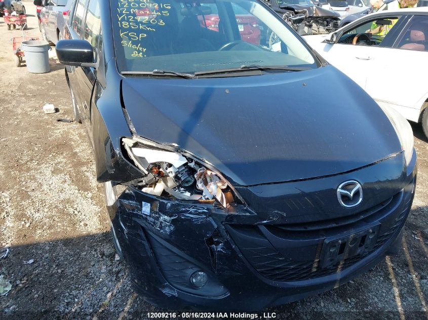 2012 Mazda Mazda5 VIN: JM1CW2DLXC0129203 Lot: 12009216