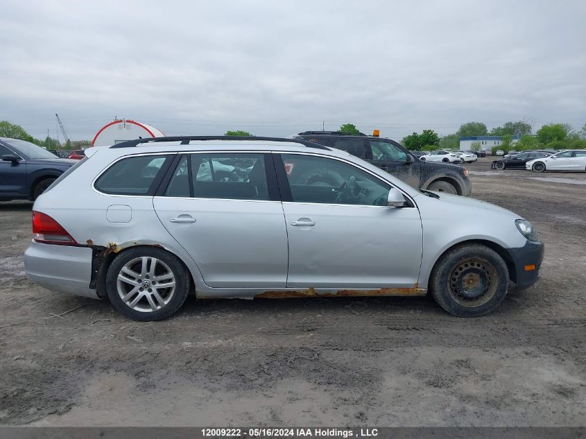 2010 Volkswagen Golf Wagon VIN: 3VWKX7AJ5AM638566 Lot: 12009222