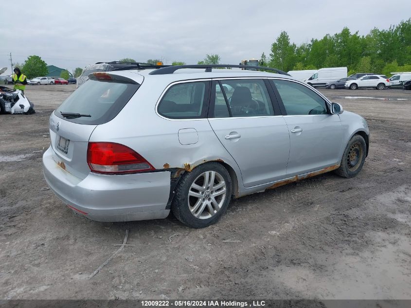 2010 Volkswagen Golf Wagon VIN: 3VWKX7AJ5AM638566 Lot: 12009222