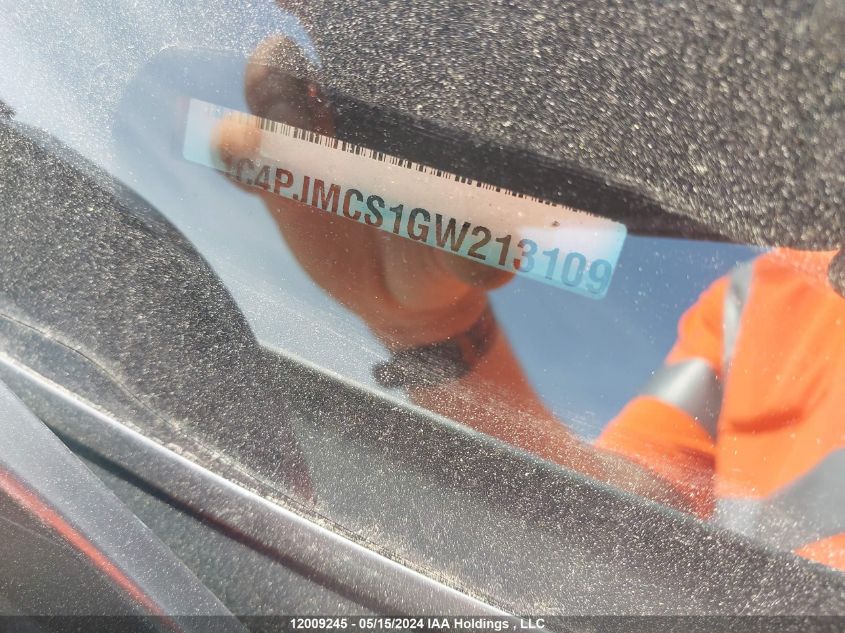 2016 Jeep Cherokee North VIN: 1C4PJMCS1GW213109 Lot: 12009245