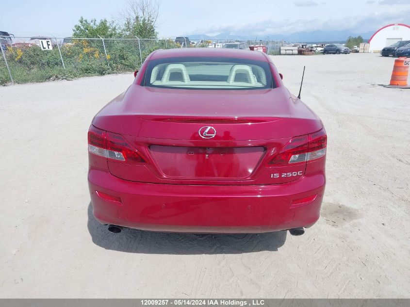 2011 Lexus Is 250C VIN: JTHFF2C21B2517380 Lot: 12009257
