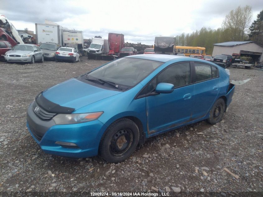 2010 Honda Insight VIN: JHMZE2H56AS801475 Lot: 12009274