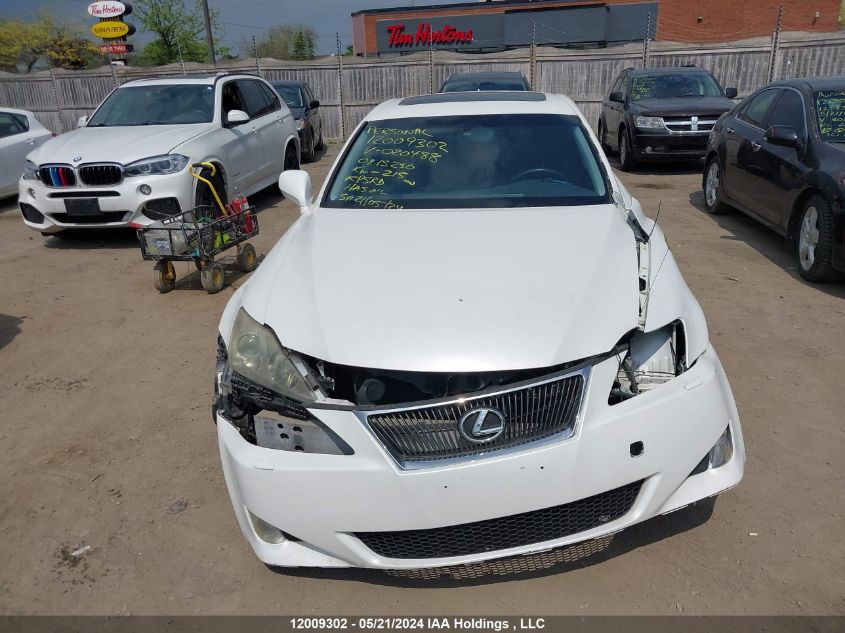 2008 Lexus Is 250 VIN: JTHCK262882020488 Lot: 12009302