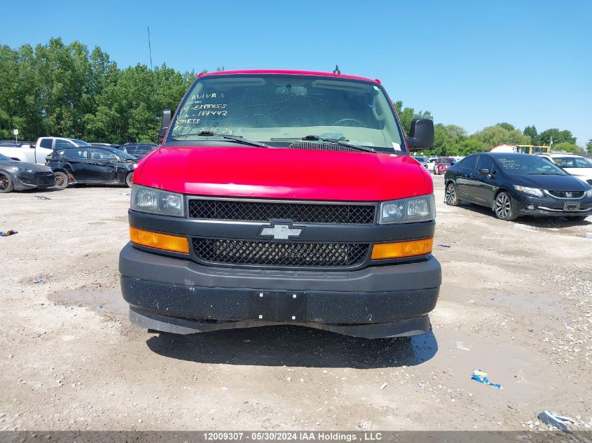 2019 Chevrolet Express VIN: 1GCWGAFP8K1188442 Lot: 12009307