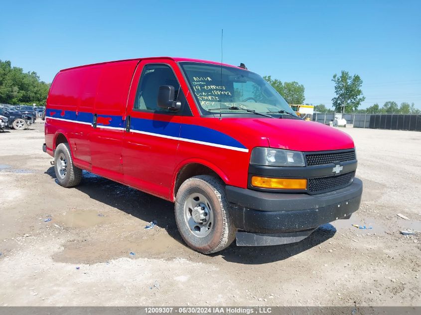 2019 Chevrolet Express VIN: 1GCWGAFP8K1188442 Lot: 12009307