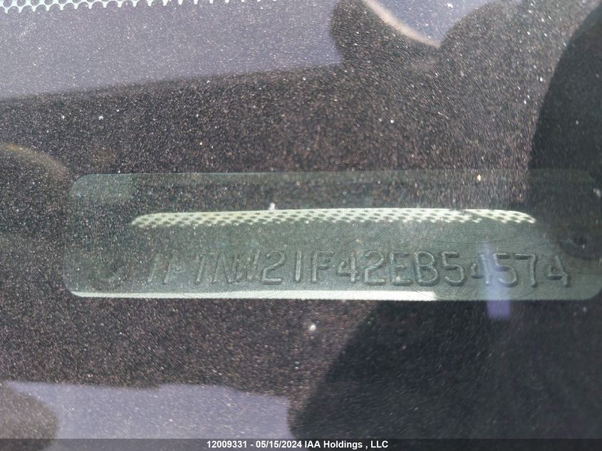 2002 Ford Super Duty F-250 VIN: 1FTNW21F42EB54574 Lot: 12009331