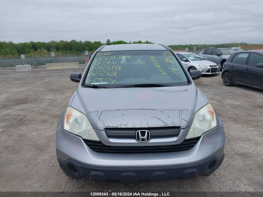 2007 Honda Cr-V VIN: 5J6RE38327L801198 Lot: 12009343