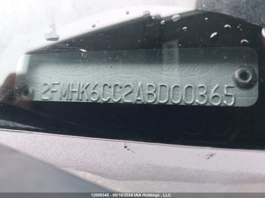 2010 Ford Flex Sel VIN: 2FMHK6CC2ABD00365 Lot: 12009345