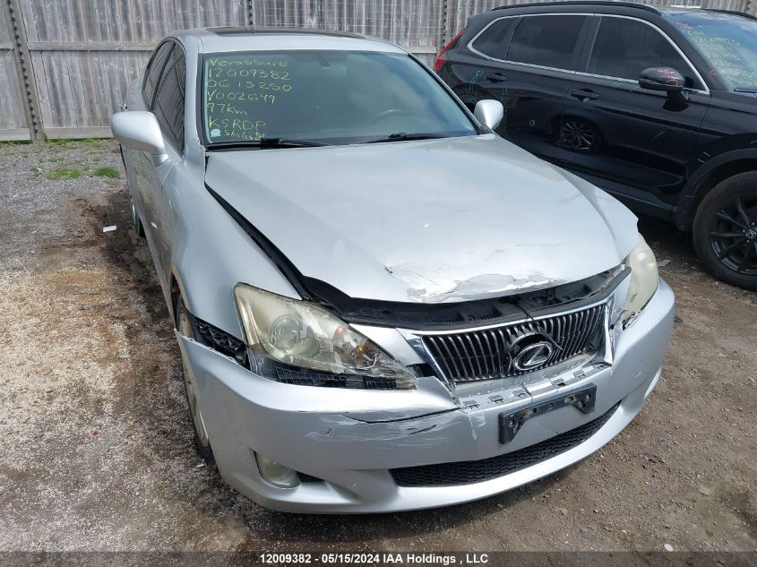 2006 Lexus Is 250 VIN: JTHCK262X65002649 Lot: 12009382