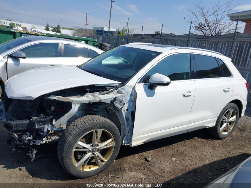 2020 Audi Q3 VIN: WA1EECF31L1041126 Lot: 12009428