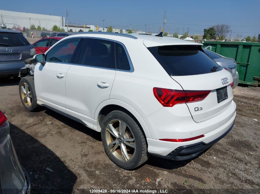 2020 Audi Q3 VIN: WA1EECF31L1041126 Lot: 12009428