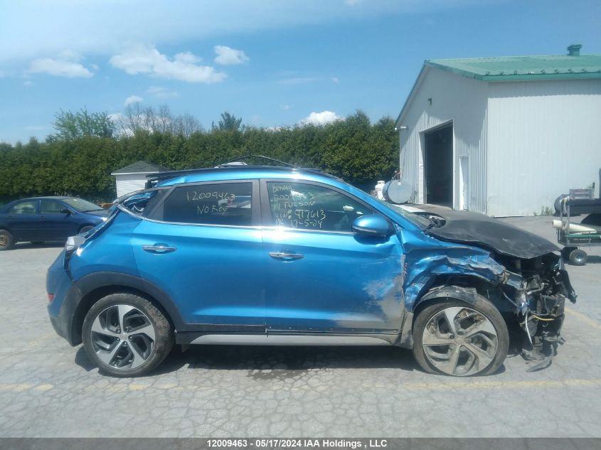 2017 Hyundai Tucson Ultimate VIN: KM8J3CA25HU417613 Lot: 12009463