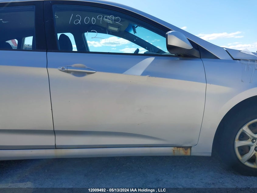 2012 Hyundai Accent L VIN: KMHCT5AEXCU033320 Lot: 12009492