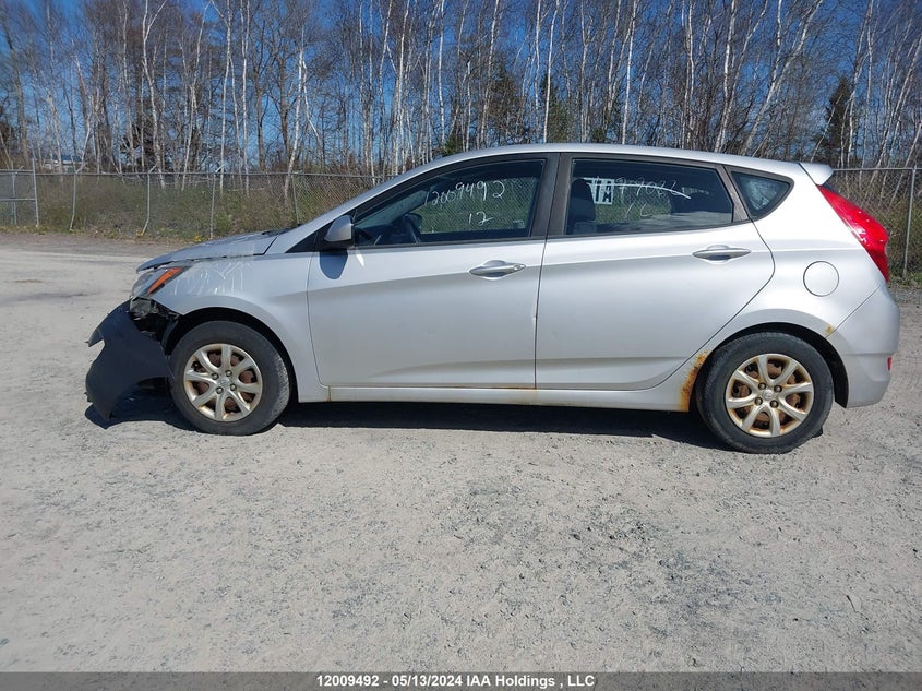 2012 Hyundai Accent L VIN: KMHCT5AEXCU033320 Lot: 12009492