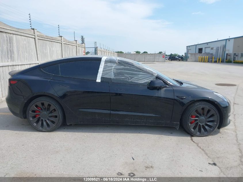 2023 Tesla Model 3 VIN: 5YJ3E1EC7PF399105 Lot: 12009521