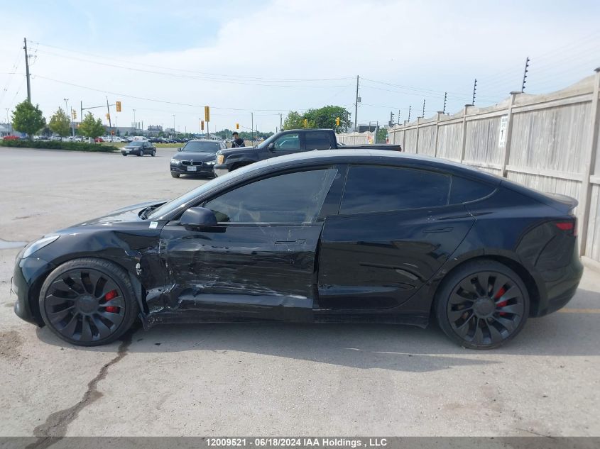 2023 Tesla Model 3 VIN: 5YJ3E1EC7PF399105 Lot: 12009521